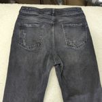 Pilcro  Vintage Straight Leg Jeans Black Distressed Women's 32‎ Stretch High-Rise Photo 4