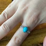 Sleeping Beauty Turquoise Sterling Silver Ring Size 9 Photo 3