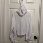 PINK - Victoria's Secret Victoria's Secret PINK Womens White Mesh Pullover Hooded Top Size Medium Photo 2