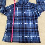 Columbia  Blue Plaid Quarter Zip Fleece Pullover Photo 12