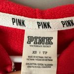 Victoria's Secret PINK sz XS‎ Red White dog Hoodie Photo 3