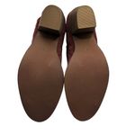 Diba Sequoia Suede Bootie Burgundy Ankle Boots SZ 7 Fall Metal Toe Western Purple Photo 6