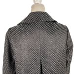 J.Crew  Collection Stormy Tweed Lille Silk Overcoat Jacket Gunmetal Gray Size 10 Photo 10