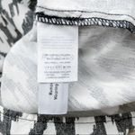 J.Crew Linen Blend Short Sleeve Romper w/ pockets in Black White Ikat Print, XS Photo 13