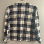 Eden & Olivia  Cropped Plaid Button-Up Shirt Photo 4