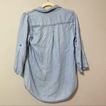 Skies Are Blue  Urban Outfitters Chambray Pullover Blouse Womens S Beachy Casual Photo 7