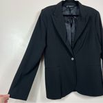 Norma Kamali Suit Jacket Blazer Single Breasted Size 18 Black Notched Lapel Photo 3