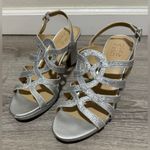Naturalizer  Cameron Silver Strappy Heels | Pumps | Shoes Photo 1