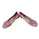 French Sole for Liberty‎ Of London Love Heart Pink Leather Flats Size 40 9.5 Photo 4