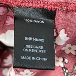 Torrid  Burgundy Floral Long Sleeve Blouse, Large Photo 5