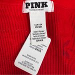 PINK - Victoria's Secret NWT  Red Winter Sweater Print Waffle Thermal Pajama Top Photo 3