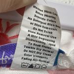 Fresh Produce  Shirt Women Medium White Floral Button Tencel Coastal Cottagecore Photo 3