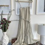 Hello Molly NWT Indikah by Angel Biba tied shoulder tent trapeze striped midi dress Photo 2