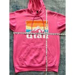 Point Pink Utah Mountain Sunset Hoodie Sweatshirt Medium Pink Photo 4