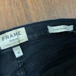 Frame  Black Le High Straight Raw Edge Jeans Molony Size 26 2 Photo 6