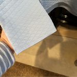 Blue Mockneck Sweatshirt Top Daily Thread Quilted XS Photo 4