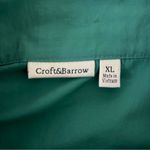 Croft & Barrow Vintage  Women's Nylon Jacket Turquoise Dog Appliques High Neck XL Photo 8