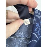 VTG Crazy Horse Dark Floral Midi Shirt Dress Women Plus Size 16W Blue Cottage Photo 4