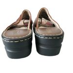 EastLand Wedge Sandal Heel Slip On Thong Brown Leather Casual Womens 7M Photo 3