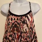 a.n.a Tie Back Halter Strap Pom Pom Babydoll Tank Photo 1
