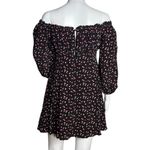 Lovers + Friends  Dress Women Small Black Red Hearts Mini Off Shoulder Party Date Photo 3