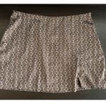 Hollister Mini Skirt Brown White Print High Rise Size L Photo 1