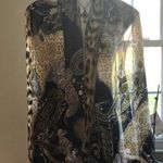 Chico's  animalPaisley oblong scarve blue grotto Colors blue tan white lig… Photo 2