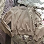 Abercrombie & Fitch Tan  Cropped Crew Neck Photo 0