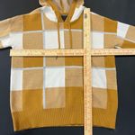 Rachel Roy  Plaid Hooded Sweater M Photo 4