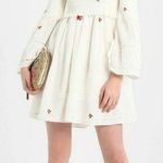 Free People Counting Daisies Size Medium White Embroidered Off Shoulder Boho Photo 0