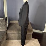 Women’s Black Slim Fit 3 Piece Formal Tuxedo Suit Peak Lapel Size 10 NWOT Photo 3