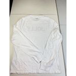 J.Crew Long Sleeve Jolly White Holiday Christmas Graphic T-Shirt Top M Photo 1