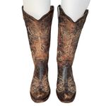 Circle G  Womens Western Dragonfly Embroidered Boots Square Toe Brown Size 7.5 M Photo 2