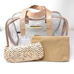 Vince Camuto  large cosmetic bag with two NWOT pouches Photo 0