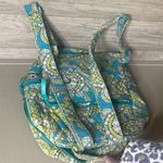 Vera Bradley book bag green blue paisley print SEE PICTURE for flaw Photo 1