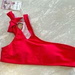 Halara  NWT Red One Shoulder Bikini Top- Size XS Photo 0