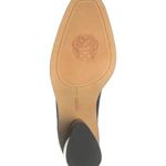 Vince Camuto NEW VINCE‎ CAMUTO Almond-toe Pump Black Suede block heel pump front chain… Photo 4