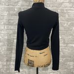 ASOS  Black Mocneck Cropped Top Photo 2