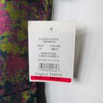 David's Bridal DB STUDIO Puff Sleeve Open Back Brocade A-Line Metallic Mini Dress Size 10 Photo 10