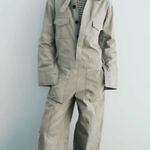 ZARA  Full Length Gabardine Jumpsuit Photo 1