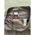 Van Heusen Studio Stretch Extensible Dark Brown Mid-Rise Straight Leg Pants Sz 4 Photo 4