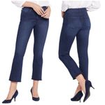 NYDJ ๐๐ High Rise Slim Bootcut Ankle Jeans ~ Facade Dark Blue 14 NWT Photo 1