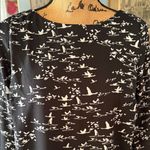 The Limited  Black & White Duck Bird Print Shift Dress – Size S Photo 3