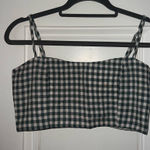 Black and White Checkered Women's Top Photo 0