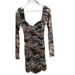 ZARA  Ruched Tulle Bodycon Dress Sweetheart Neck Blogger Fave Size XS Photo 1