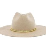 Hat Attack Glam Hat Beige & Chain Womens Size OS Photo 2
