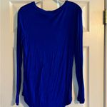 Old Navy Royal Blue Flowy Long Sleeve Shirt Photo 1