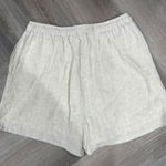 Crescent  Size L Cream linen shorts with tie waist Photo 3