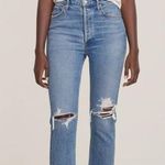 AGOLDE  Riley Distressed Straight Leg Jeans Size 25 Photo 0