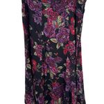 White Stag Vintage Y2K Fairy Vamp Grunge Skirt Womens 14 Black Floral Whimsigoth Photo 0